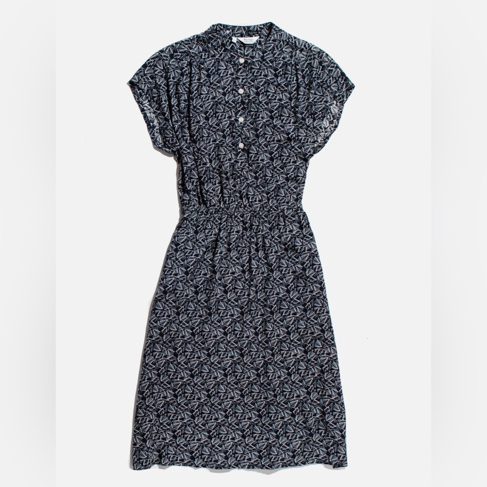 Bridge and Burn The Lorane Dress Navy Geo XS